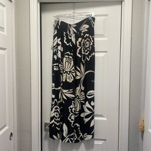 Anthropologie Wide Leg Floral Pants